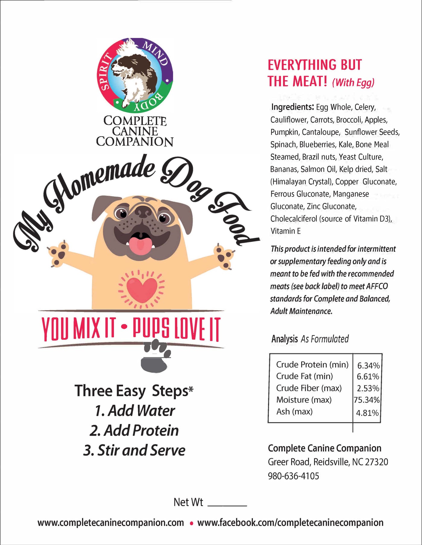 SUPPLEMENTAL MEAL PREP